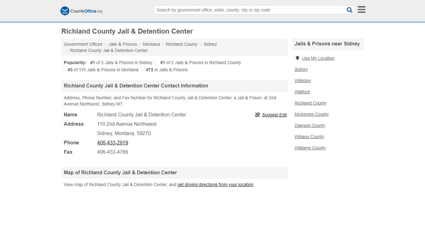 Richland County Jail & Detention Center